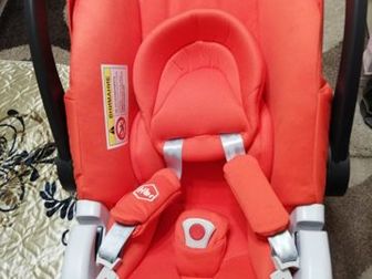 Продам автолюльку детскую, красного цвета, пользовались 3 месяца, люлька выдерживает до 13 кгСостояние: Б/у в Балашихе