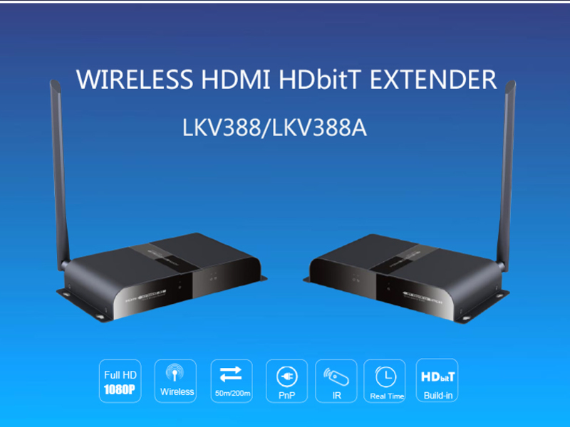 HDMI удлинитель по Wi-Fi на 50 и 200 метров, Скидка -30% купить за 359 (N 3...