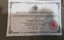 Camrose & Kross - JBK - Jackie Bouvier Kennedy Джеки Кеннеди крест