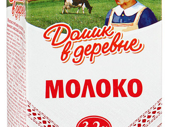 Свежее фото Молоко Молоко Домик в деревне ультрапастеризованное 3,2%, 925мл 40666904 в Москве