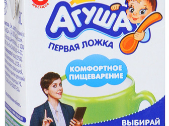 Новое фотографию Кефир, кисломолочные напитки Кефир Агуша для детского питания с 8 месяцев 3,2%, 204г 40668210 в Москве