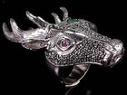 Скачать бесплатно фото Ювелирные изделия и украшения Перстень из серебра в форме головы оленя 37718746 в Санкт-Петербурге
