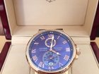 Просмотреть foto  Швейцарские Часы Ulysse Nardin Maxi Marine Chronometer 43mm 34384165 в Саратове