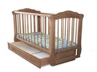 Смотреть изображение Детская мебель Продам детскую кроватку с маятником б/у + матрасик 39576309 в Сургуте